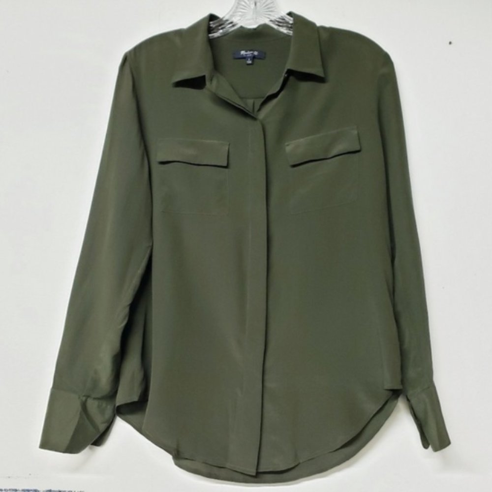 Madewell Silk Army Shirt